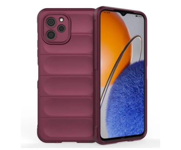 Чехол - накладка Ricco Phantom Shield для Huawei Nova Y61 с защитой при падении Бордовый