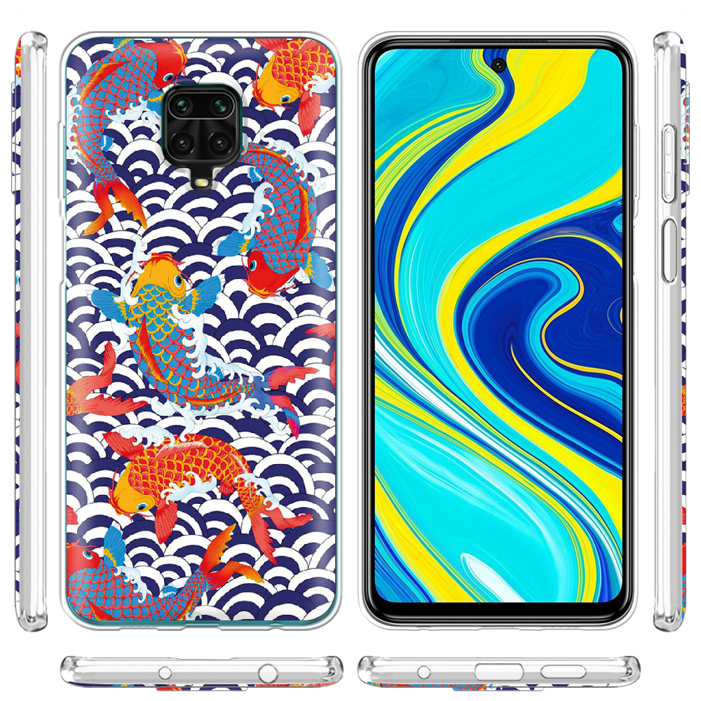 Чохол Boxface Xiaomi Redmi Note 9S Koi Fish Прозорий силікон (39475-up2477-39475) - фото 3