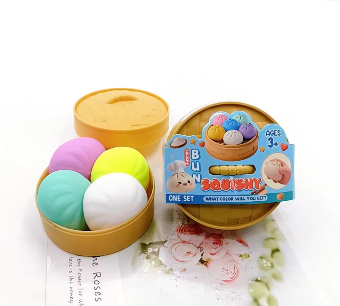 Сквиши игрушка антистресс Пельмень 4 шт.