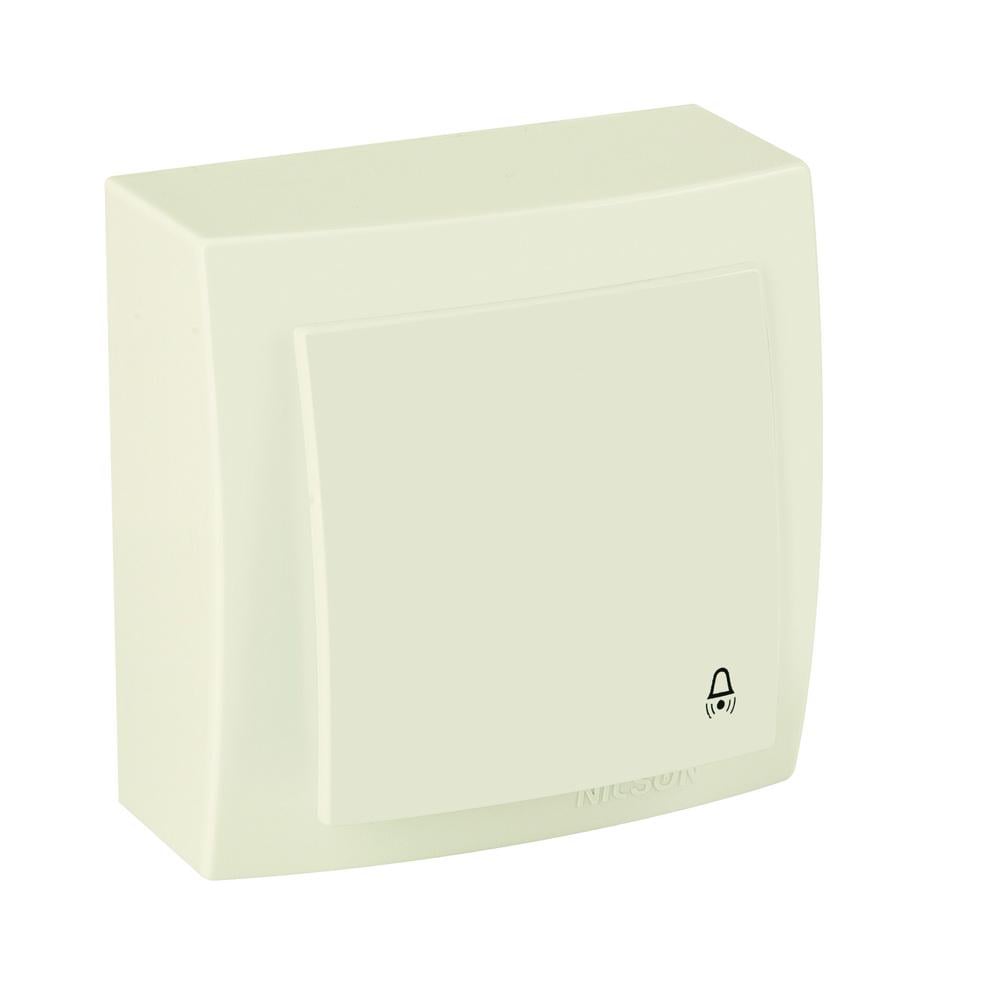 Вимикач Nilson Themis кнопка Кремовий (26121012)
