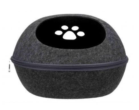 Домик-лежак для животного Trixie Liva грязеотталкивающий 40х24х47 см Серый (36319)