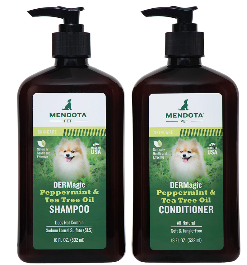 Набор для собак DERMagic peppermint&tea tree oil shampoo and conditioner шампунь и кондиционер с маслом мяты и чайного дерева 2 шт. (27558140)