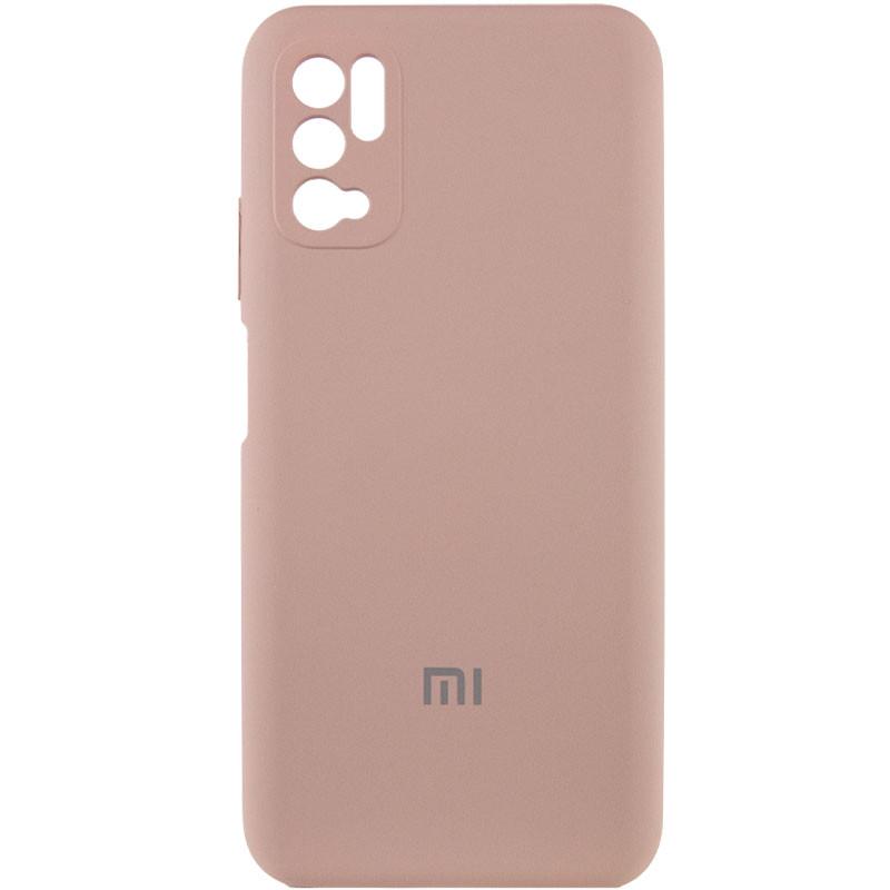 Противоударный чехол Silicone Cover Full Camera (AA) для Xiaomi Redmi Note 10 5G / Poco M3 Pro Pink Sand