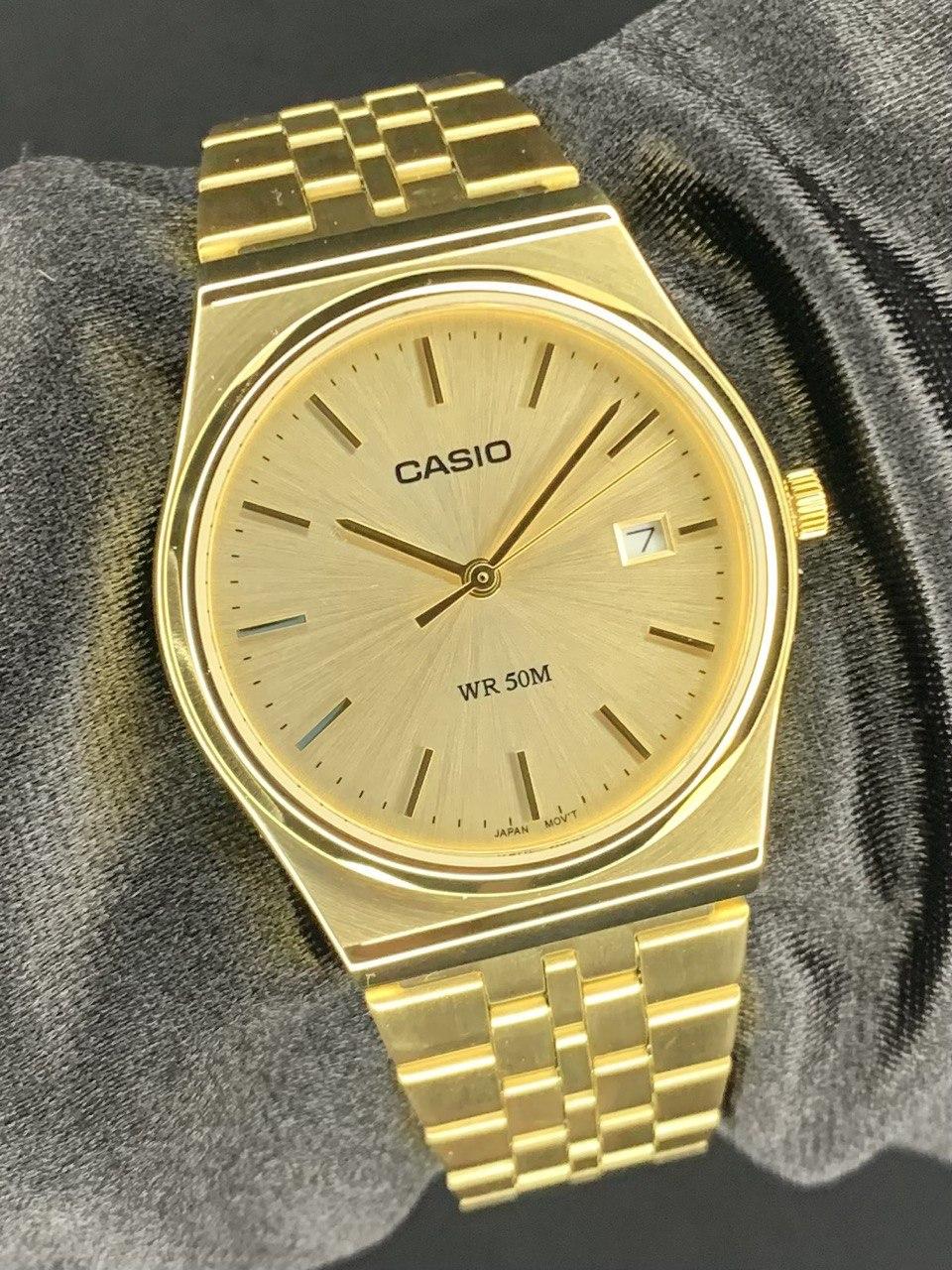 Мужские наручные часы Casio MTP-B145G-9A Timeless Collection со стальным корпусом Золотой (2897308335)