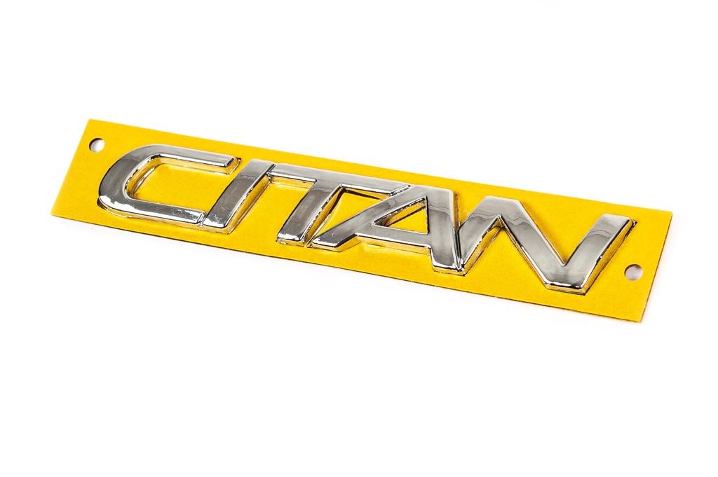 Надпись «Citan» 143 мм на 22 мм Davs Auto для Mercedes Citan 2013- гг. abs-пластик Хром