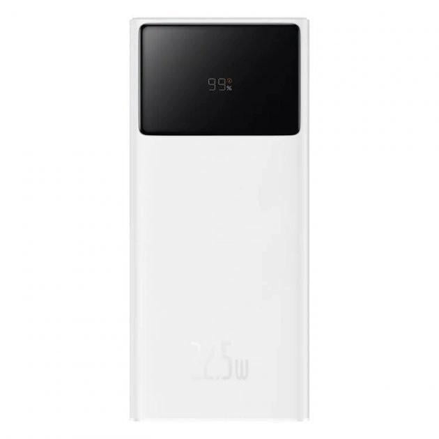 Повербанк Baseus Star Lord Display 30000 mAh 22,5 W White (11234) - фото 2