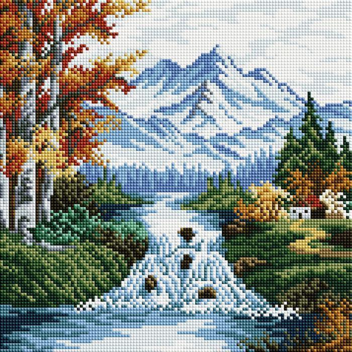 Алмазная мозаика ColorArt Горная река 30х30 см (TT604)