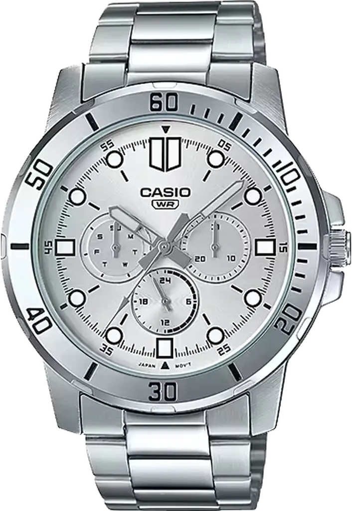 Наручные часы мужские Casio Timeless Collection MTP-VD300D-7E Серебряный (3151092503)