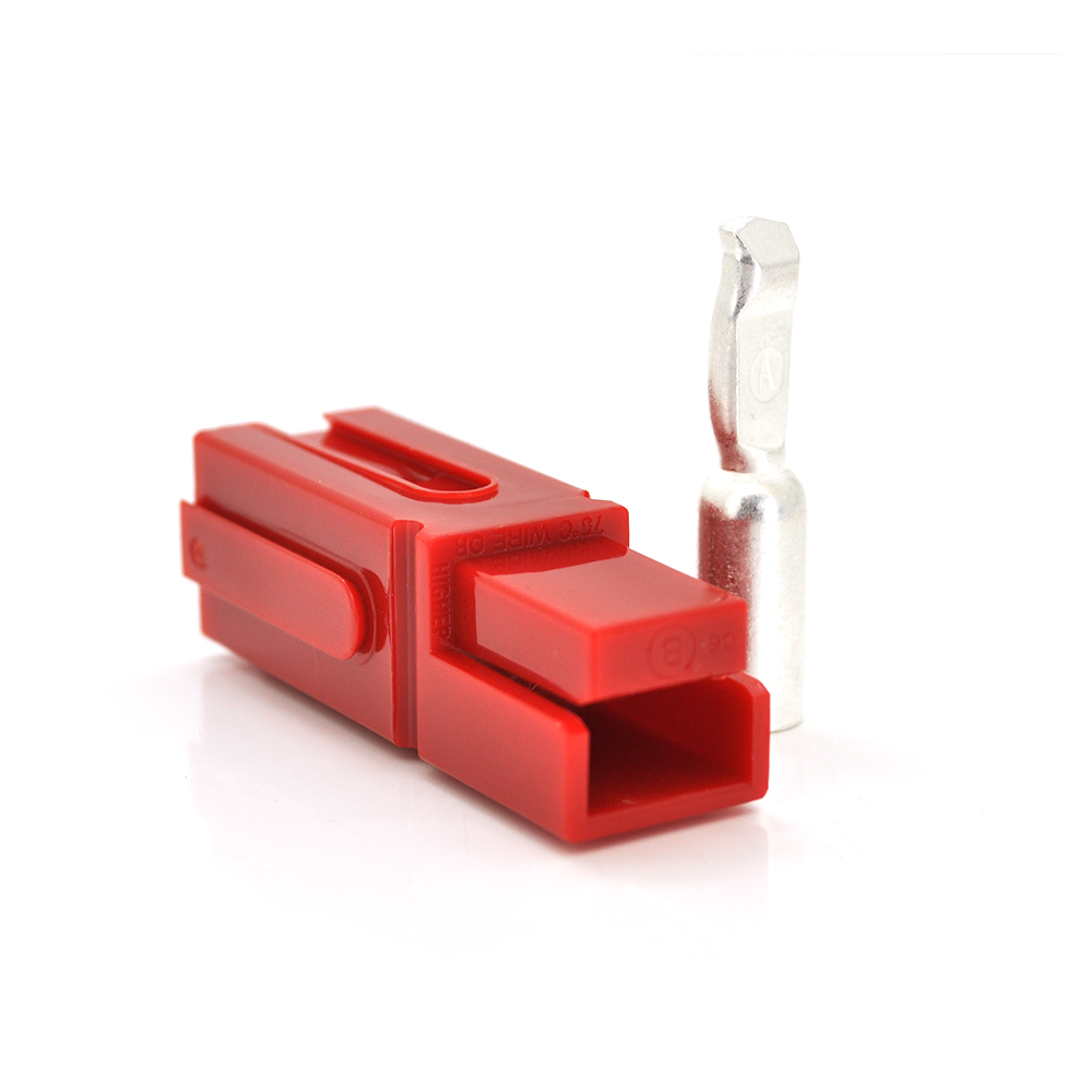 Силовий роз'єм anderson 120а 600в однополярний Червоний (YUT_V3388)