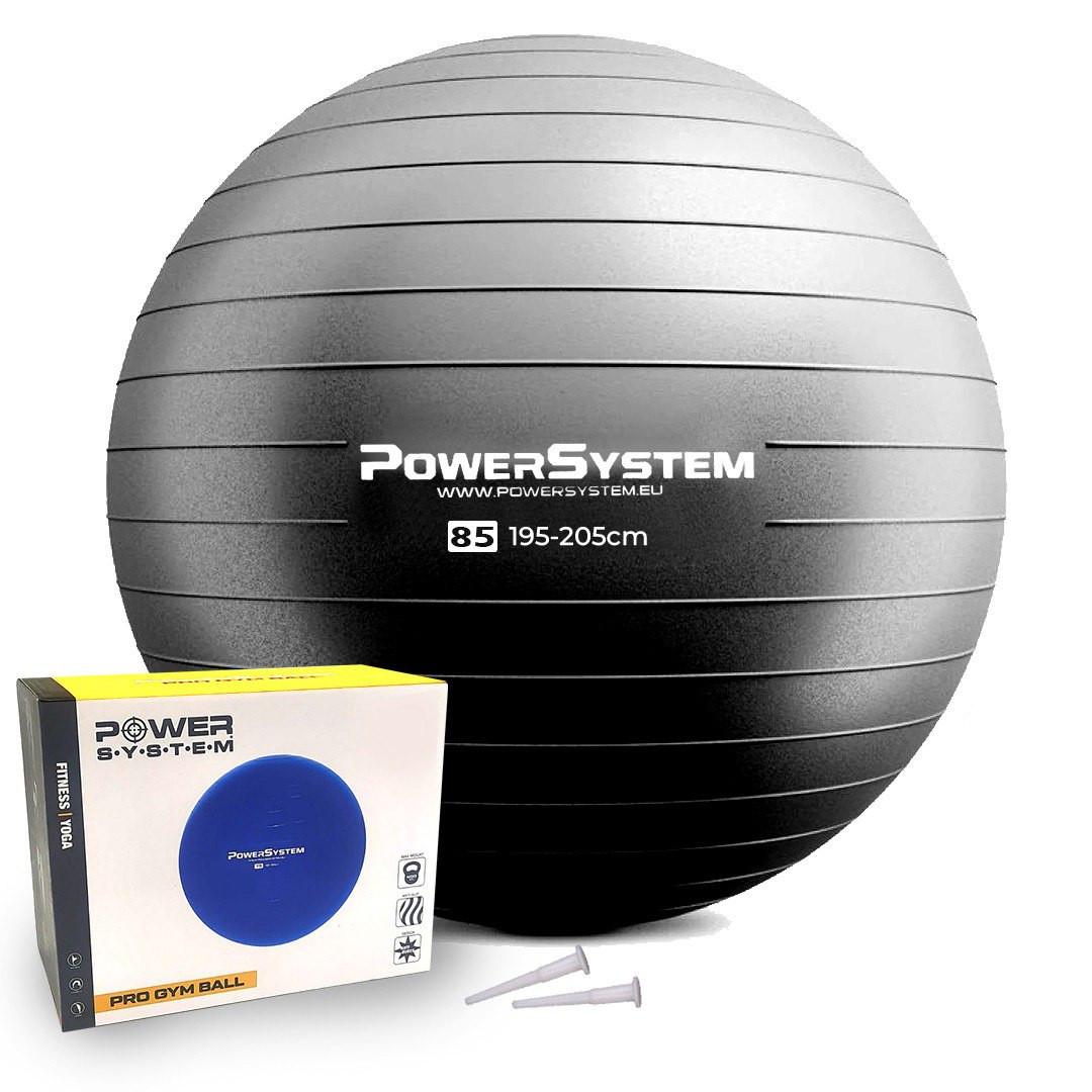 М'яч для фітнесу Power System PS-4018 PRO Gymball Ø 85 см Black