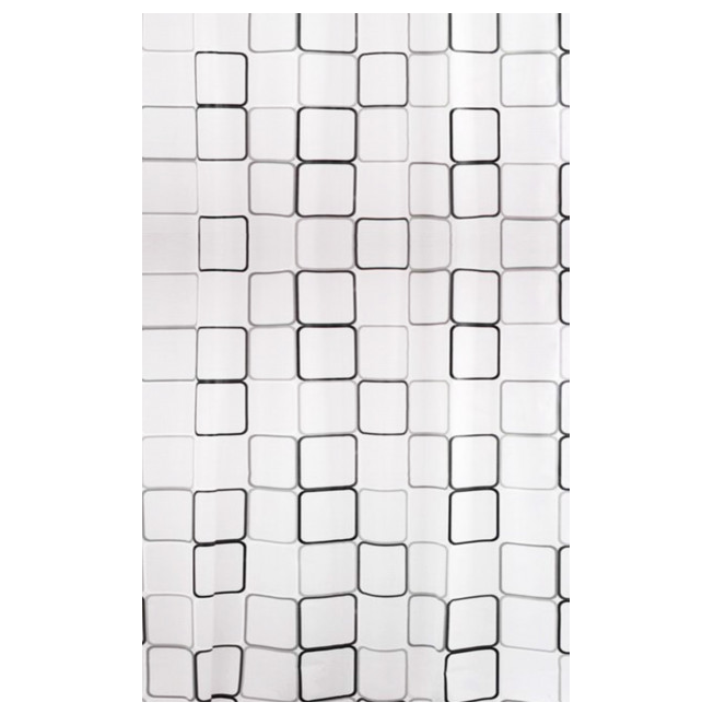 Шторка для ванной комнаты Bisk Peva Malta 2 с кольцами 180х200 см (06894)