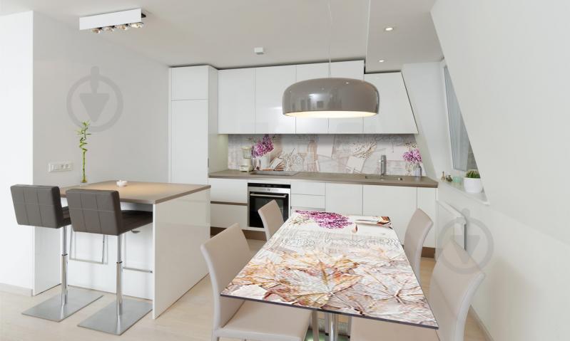 Наклейка виниловая на стол Zatarga «Сирень и Вино» 600х1200 мм Z180665st