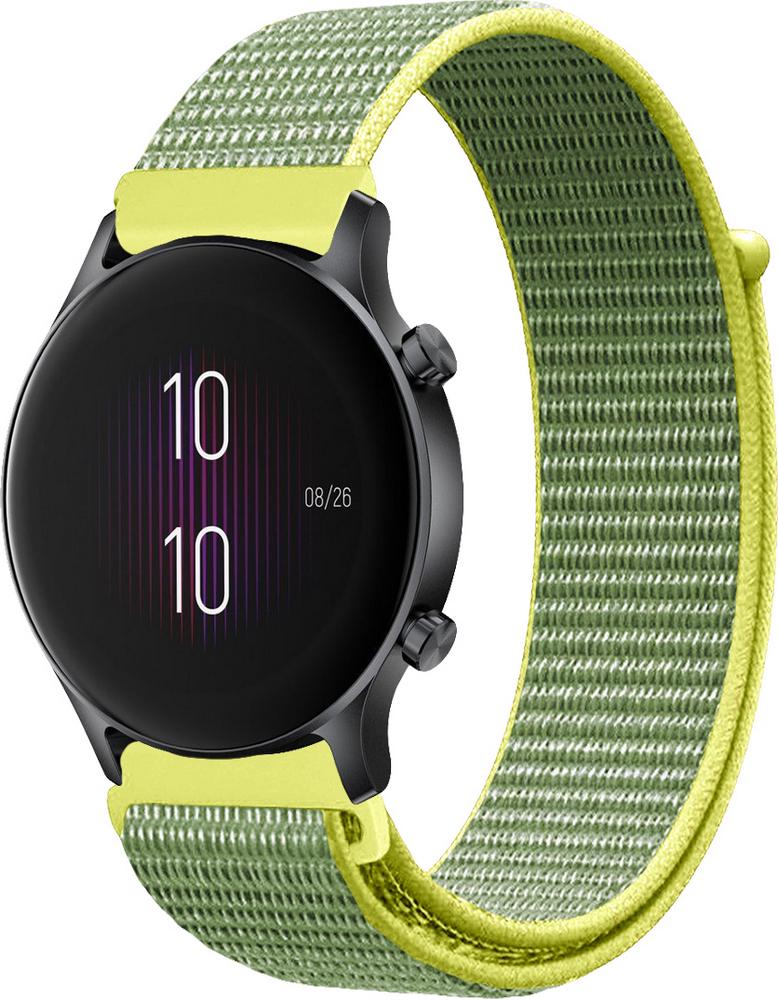 Ремешок нейлоновый Sport Loop для Haylou LS04 RS3 Gray/Yellow (28261-63)