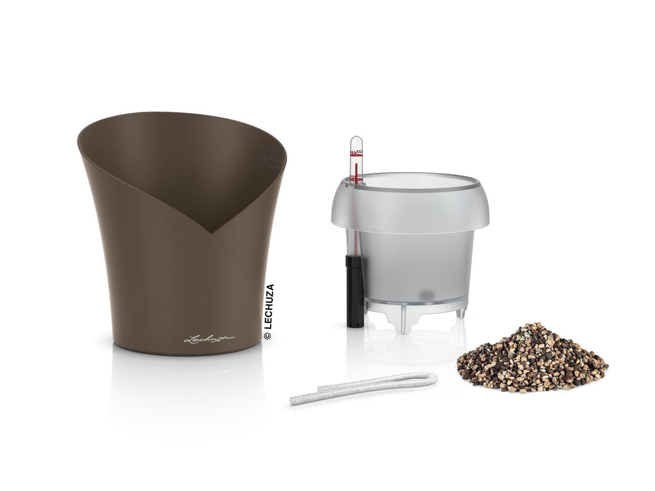 Вазон Lechuza Orchidea 20 см Сіро-коричневий (A-014789) - фото 2