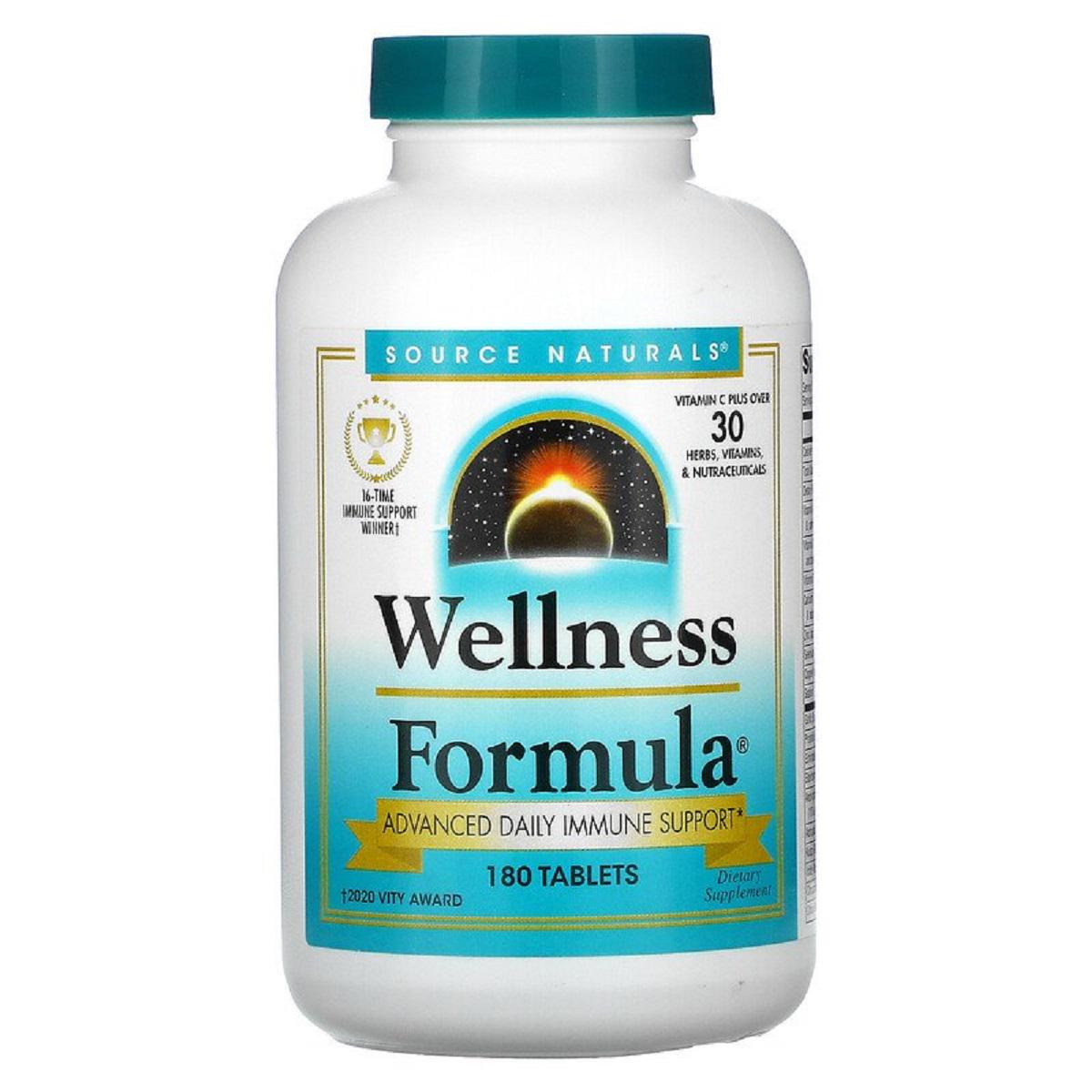 Комплекс растительный иммунный Wellness Formula Source Naturals 180 таблеток (14616)
