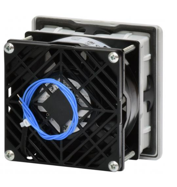 Вентилятор з фільтром ETI EF-107-22-230V 22 м3/год 230 В IP54 107x107x80 мм для шаф Сірий (1344010)