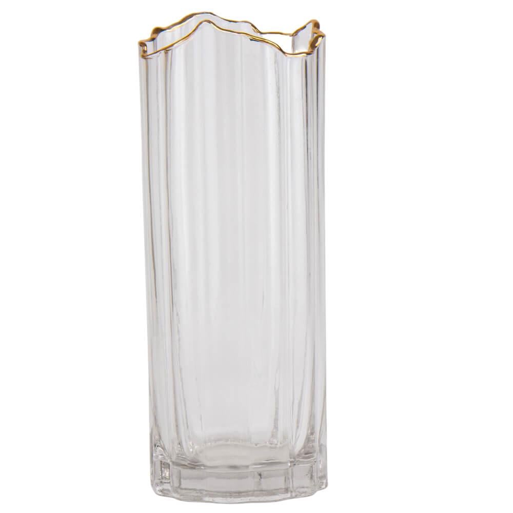 Ваза настольная стеклянная Light House Гармония 30 см Прозрачный (18930-001)