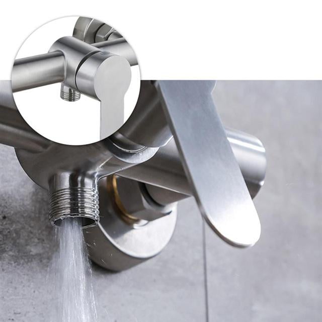 Смеситель для душа Aqua Compact из нержавеющей стали с шлангом и лейкой (SUS304_1025) - фото 4 Смеситель для душа Aqua Compact из нержавеющей стали с шлангом и лейкой (SUS304_1025) - фото 4