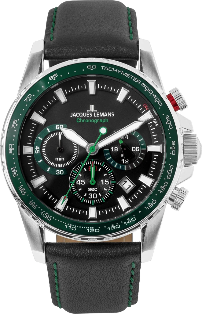 Наручные часы мужские Jacques Lemans Liverpool 1-2099C со стальным корпусом WR 100 м и черным циферблатом Наручные часы мужские Jacques Lemans Liverpool 1-2099C со стальным корпусом WR 100 м и черным циферблатом