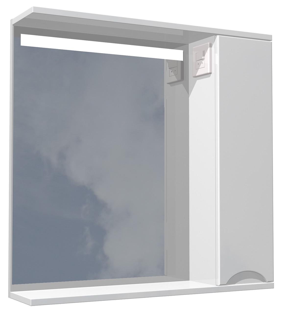 Шкаф с зеркалом для ванной комнаты AVT с LED-подсветкой 70 см (AVT-КЗЛ-70/1) Шкаф с зеркалом для ванной комнаты AVT с LED-подсветкой 70 см (AVT-КЗЛ-70/1)