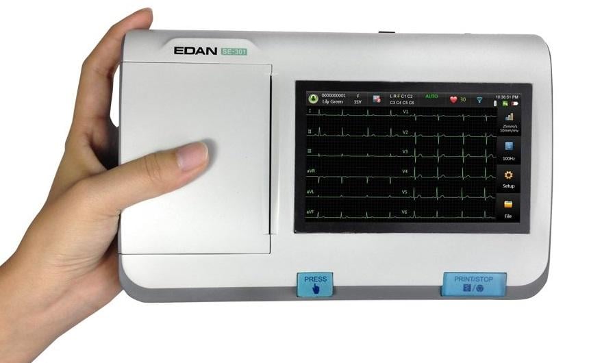 Электрокардиограф 3-канальный Edan SE-301 - фото 3