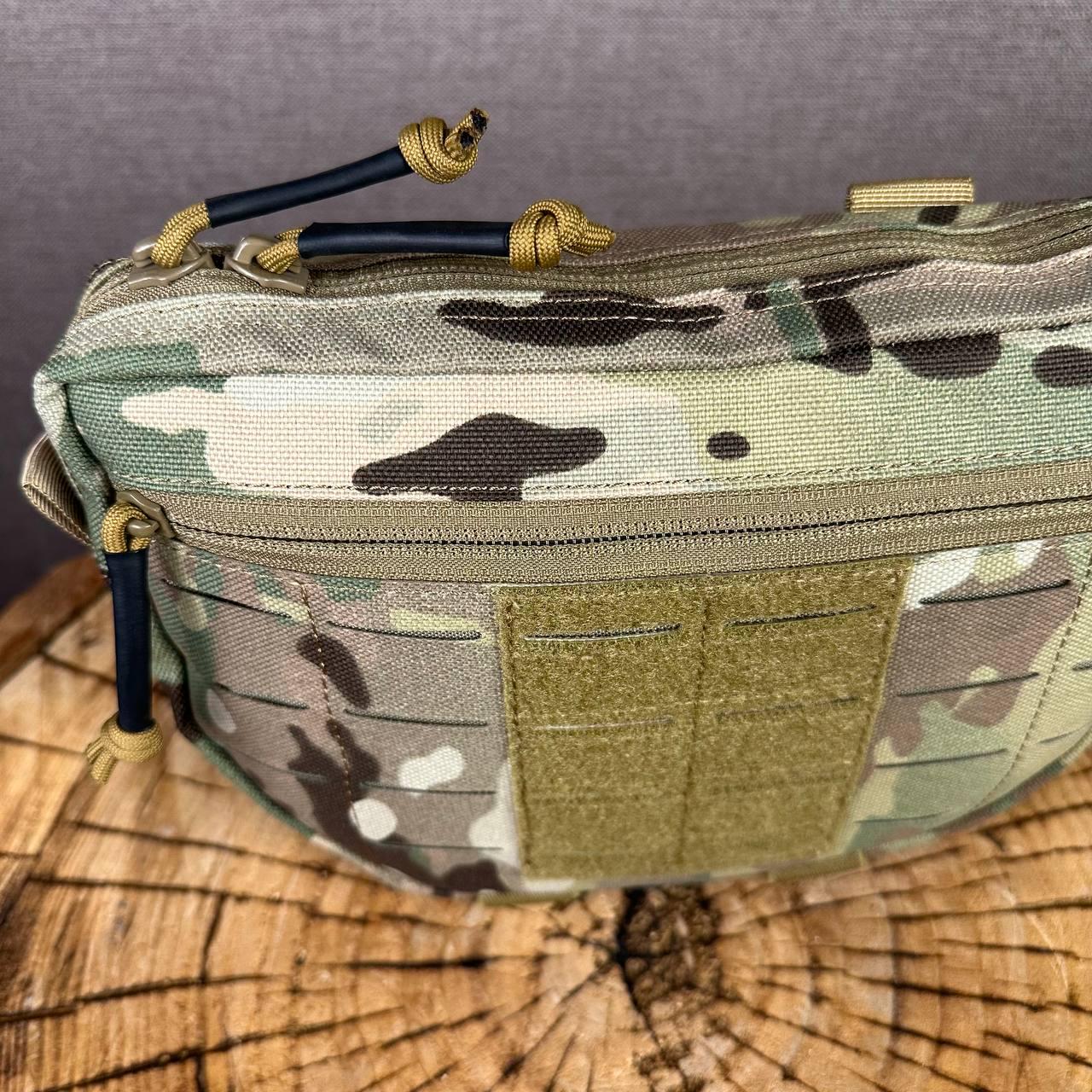 Подсумок напашник на плитоноску с креплением Молле и липучкой Мультикам - фото 2 Подсумок напашник на плитоноску с креплением Молле и липучкой Мультикам - фото 2