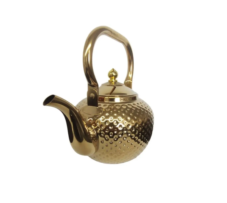 Чайник для заварювання для плити з нержавіючої сталі 1200 мл Золотистий (3CV10228) - фото 2 Чайник для заварювання для плити з нержавіючої сталі 1200 мл Золотистий (3CV10228) - фото 2