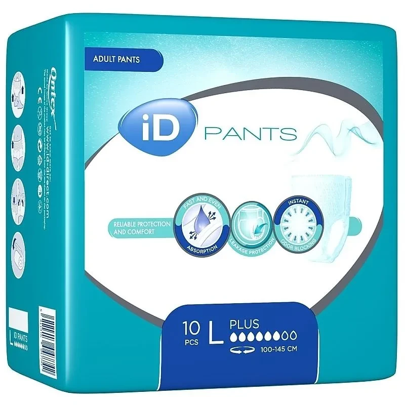 Подгузники-трусики для взрослых iD Pants Plus L №10 (000003000)