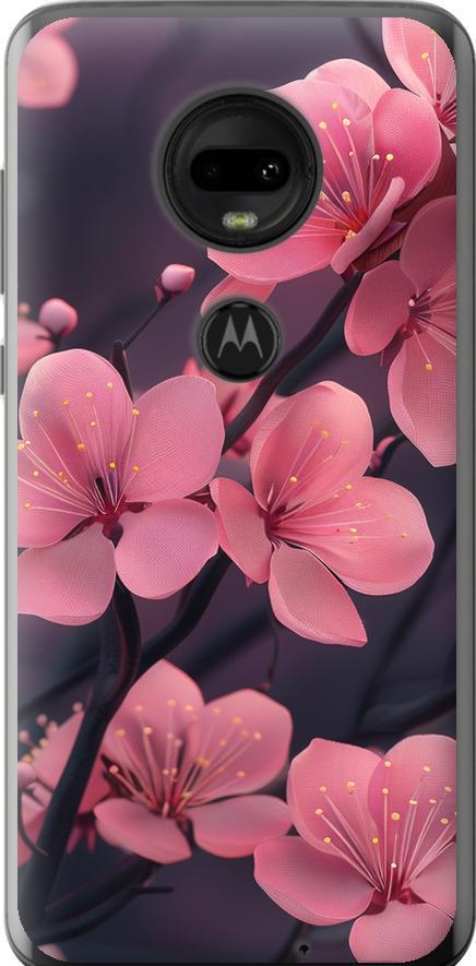 Чехол на Motorola Moto G7 Пурпурная сакура (6075u-1614-42517)