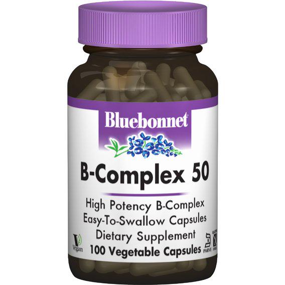 В комплекс Bluebonnet Nutrition B-Complex 50 100 Veg Caps (BLB0412)