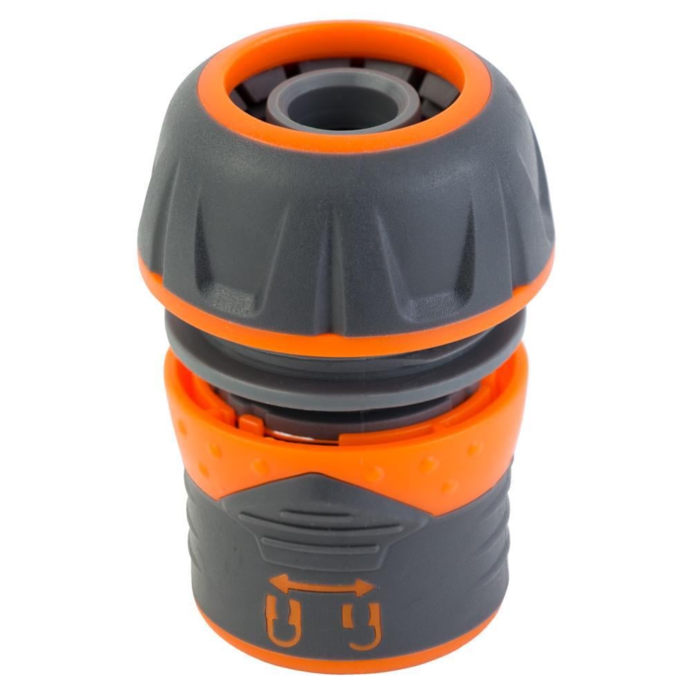 Коннектор быстросъемный Flora ABS/TPR 1/2" для шланга 3/4" с замком (5015484)