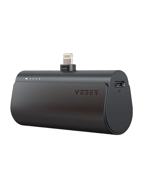 Повербанк Veger PlugOn L Built-in Connector Mini 5000 mAh вихід PD20W вхід PD18W/QC18W/5V2A