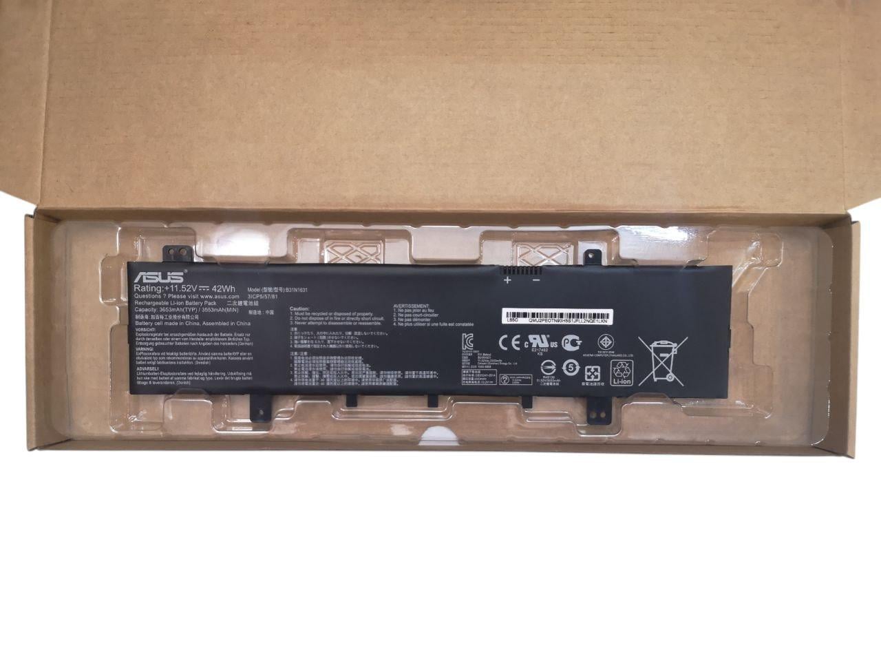 Аккумулятор для Asus VivoBook 15 X505/X505BA/X505BP/X505ZA/F505/F505BA/B31N1631 3653 mAh 42Wh (000014603) Аккумулятор для Asus VivoBook 15 X505/X505BA/X505BP/X505ZA/F505/F505BA/B31N1631 3653 mAh 42Wh (000014603)