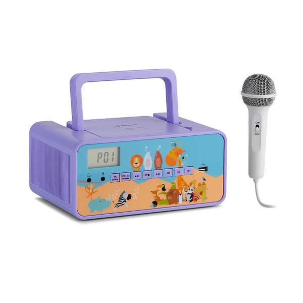 Проигрыватель CD Kidsbox Zoo Boombox BT USB с ЖК-дисплей