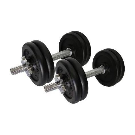 Гантели Newt 2 шт. по 10 кг металлические Черный (ML-144-K-20)