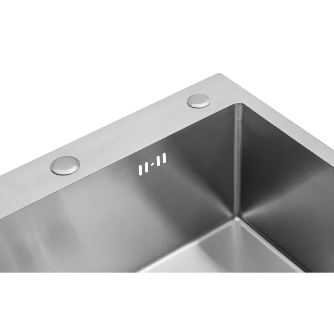 Мийка для кухні Kroner KRP Derby 5843HM Brush 2,5/0,5 мм з нержавіючої сталі (CV027235) - фото 5 Мийка для кухні Kroner KRP Derby 5843HM Brush 2,5/0,5 мм з нержавіючої сталі (CV027235) - фото 5