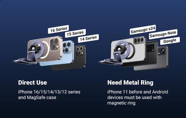 Крепление магнитное UGREEN для iPhone 16/15/14 Grey (45577) - фото 13 Крепление магнитное UGREEN для iPhone 16/15/14 Grey (45577) - фото 13