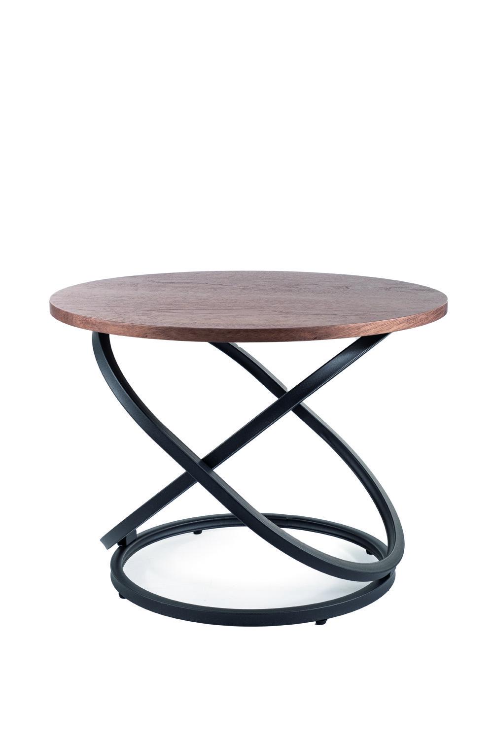 Журнальный столик Signal EOS D 60 см Орех/Черный (EOSDOC) - фото 4 Журнальный столик Signal EOS D 60 см Орех/Черный (EOSDOC) - фото 4