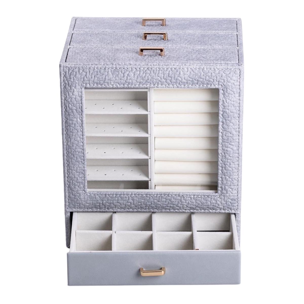 Шкатулка-комод для украшений 23х20х15 см Серый (HP-5-16G)