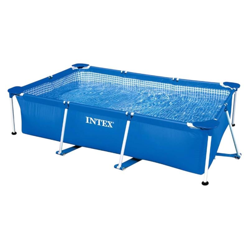 Басейн каркасний Intex прямокутний 2282 л 260х160х65 см Блакитний (28271 NP)