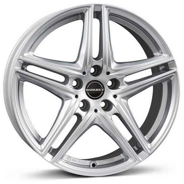 Литые диски Borbet XR 8x18 5x112 ET39 DIA66,6 Brilliant silver