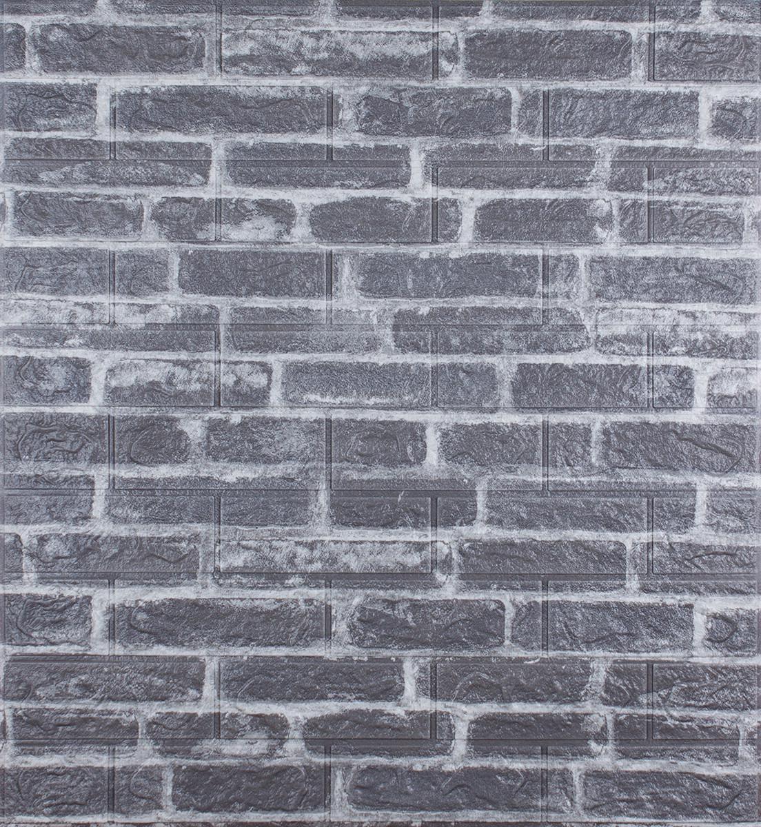 3D-панель Екатеринославский кирпич №39 декоративная самоклеящаяся Светло-серый