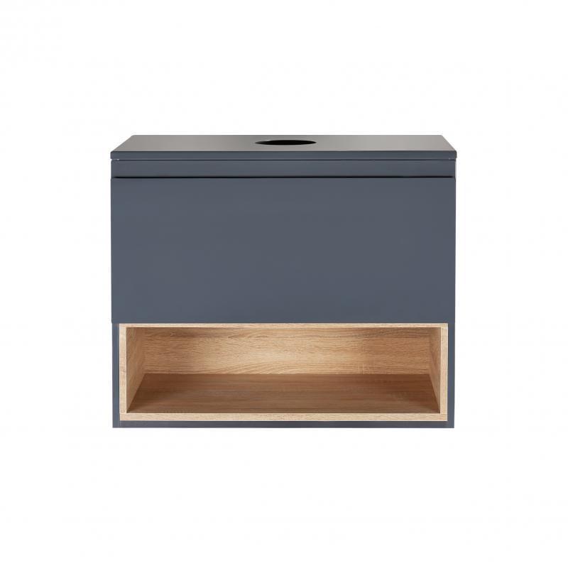 Тумба подвесная со столешницей Q-tap Robin 600х476х437 Graphite/Whitish oak (QT1379TPН6002GWO) Тумба подвесная со столешницей Q-tap Robin 600х476х437 Graphite/Whitish oak (QT1379TPН6002GWO)