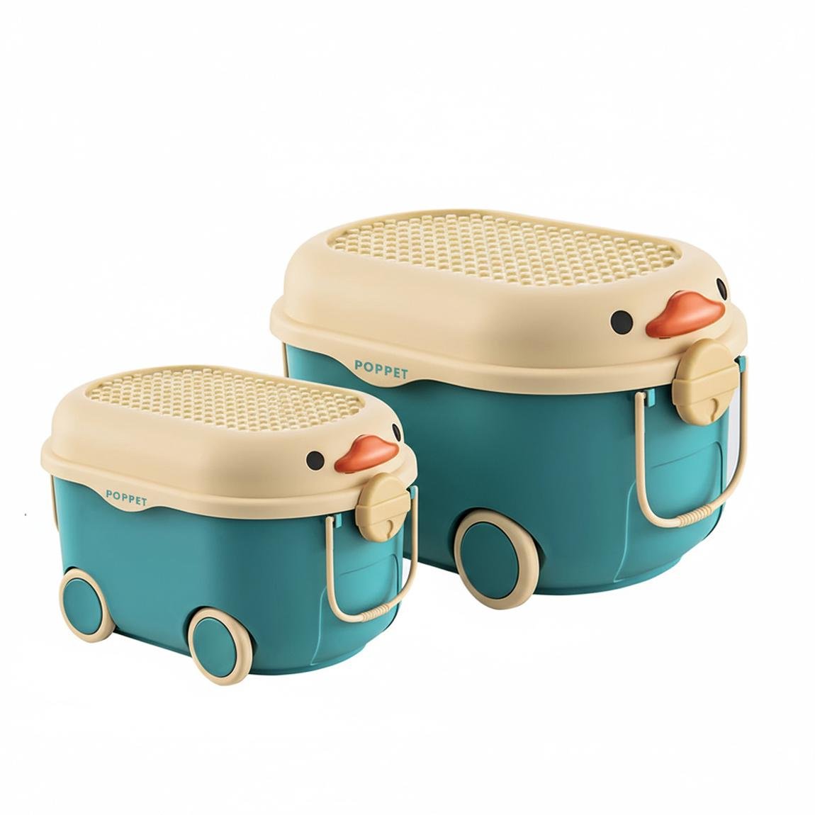 Комплект ящиков для хранения игрушек Poppet Утенок (PP-001B-LM) Комплект ящиков для хранения игрушек Poppet Утенок (PP-001B-LM)