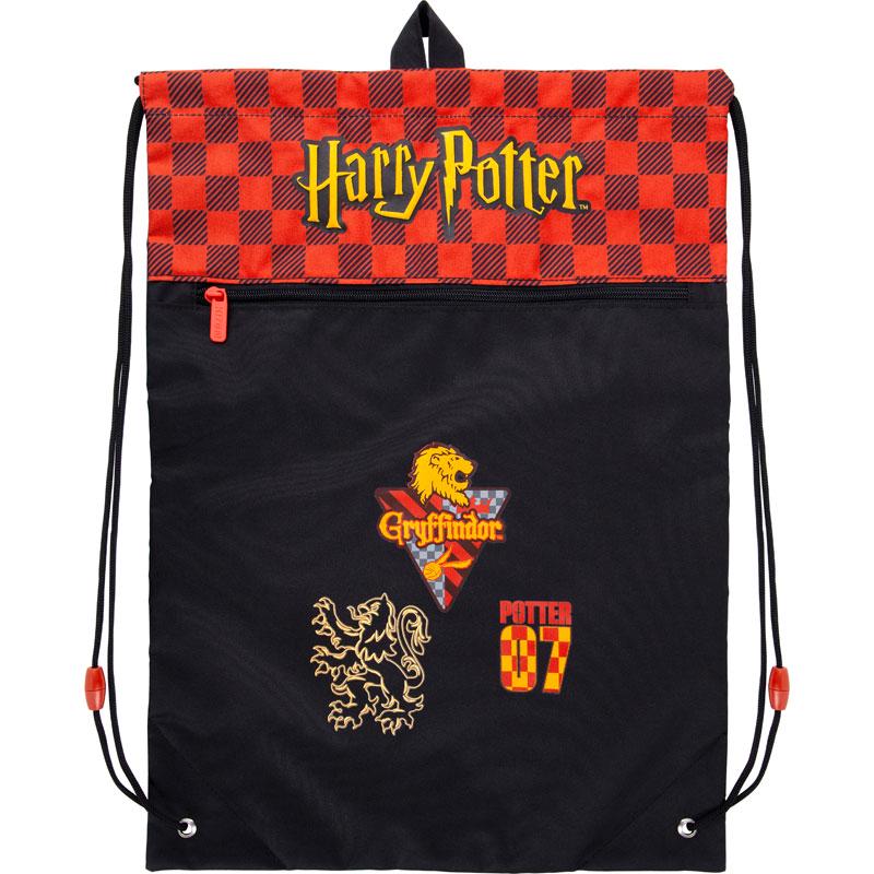 Сумка для обуви KITE Education Harry Potter с карманом 49х36 см Черный (HP21-601L)