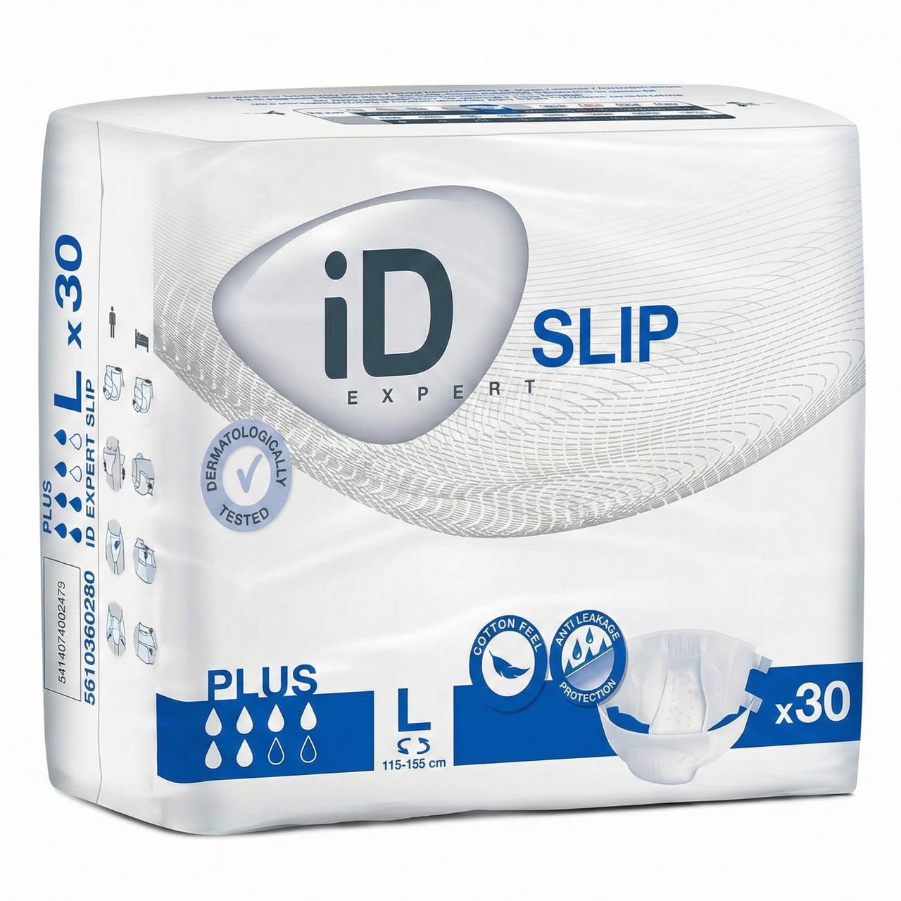 Подгузники для взрослых iD Slip Plus L 115-155 см 30 шт. (000003005)
