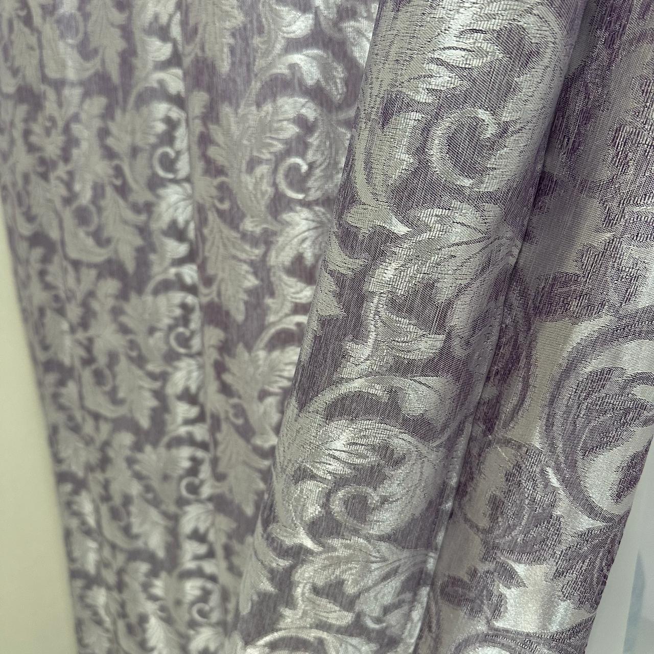 Шторы Севилья жаккардовые 1,5х2,7 м 2 шт. Лиловый (28740529) - фото 2