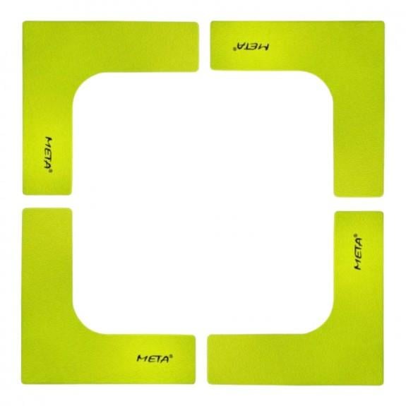 Набор плоских фишек Meta Flat Corner Marker Set of 4 25х25 см Зеленый (4004000100)
