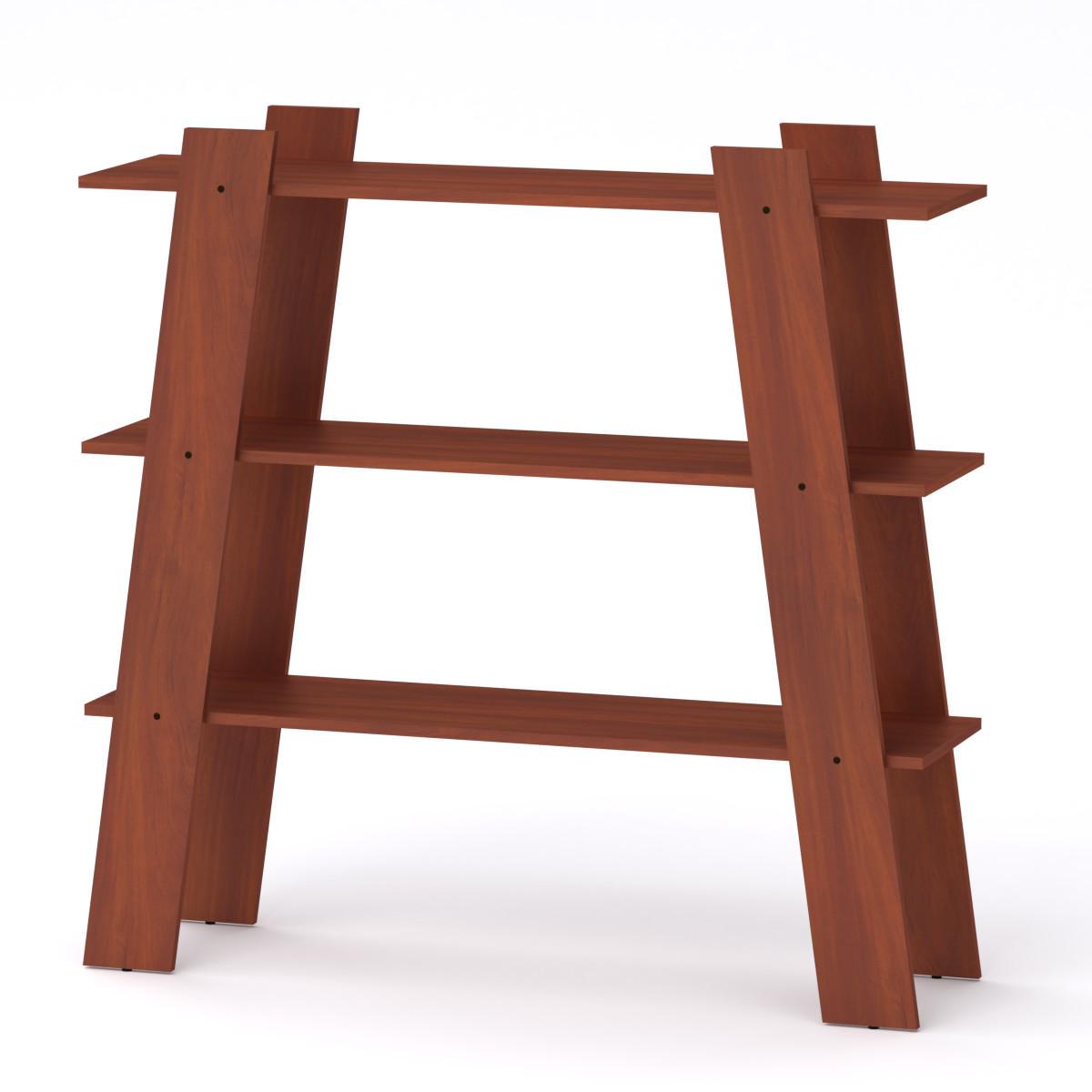 Стеллаж МеблиКо П-28 120х33х117 см Яблоня (k-1736-7)