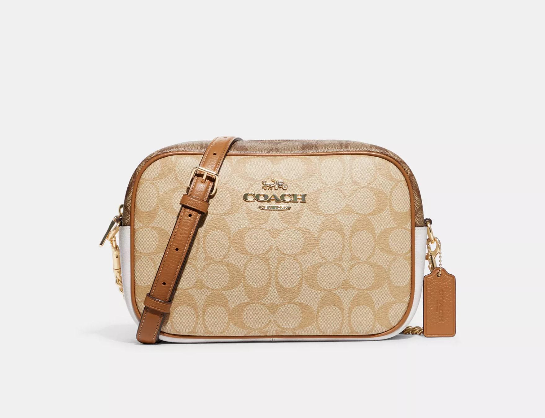 Женская сумка Coach Jamie Camera Brown Beige (CH-741632) Женская сумка Coach Jamie Camera Brown Beige (CH-741632)